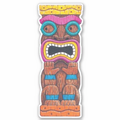 Tiki Totem 1 Sticker