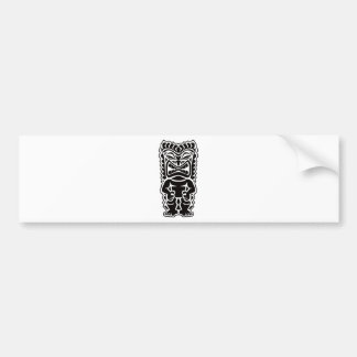 tiki totem bumper sticker