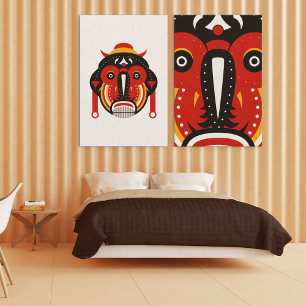 Tiki Tribal Gallery Wrap