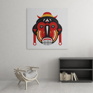 Tiki Tribal Mask Gallery Wrap