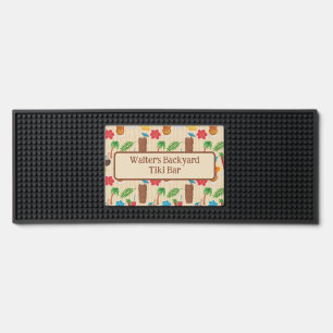 Tiki Tropical Cocktails Backyard Bar Mat