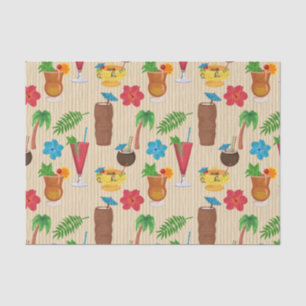 Tiki Tropical Cocktails Tissue Paper