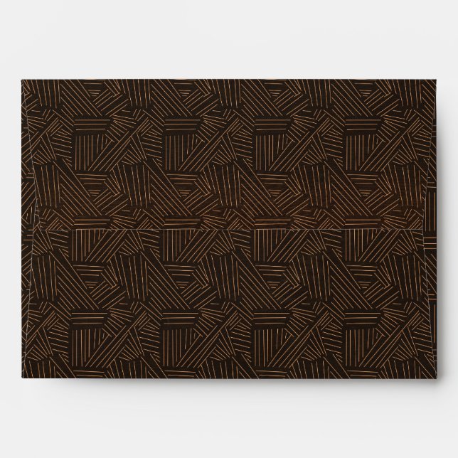 Tiki Tropical Hawaiian Birthday Party Invitation Envelope (Back (Top Flap))