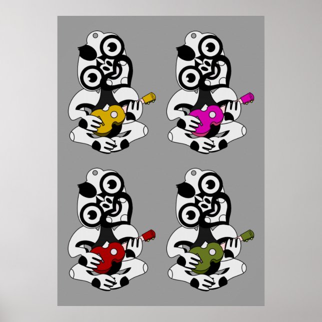 Tiki Ukulele band Poster (Front)