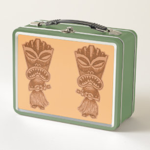 Tiki Ukulele Metal Lunch Box