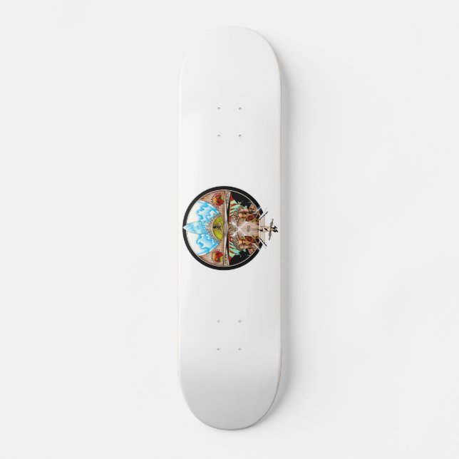 Tiki Village Skateboard Deck (Front)