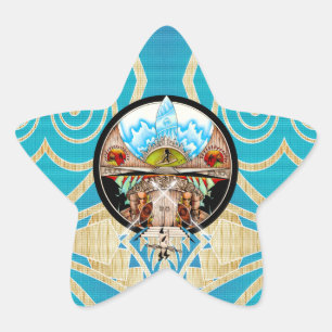 Tiki Village Star Sticker