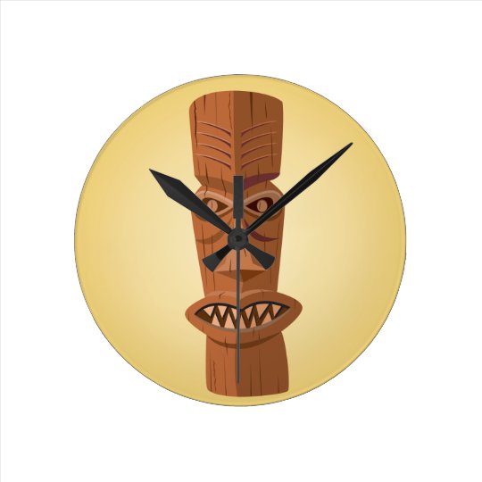 Tiki Wall Clock