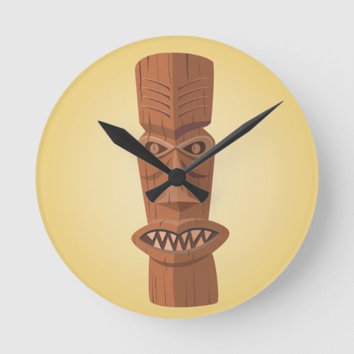 Tiki Wall Clock