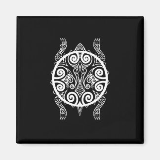 Tiki Warrior Turtle Tattoo Magnet