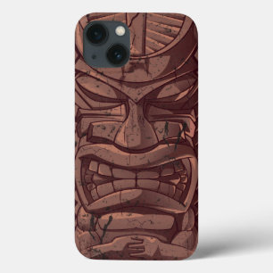 Tiki Wooden Statue Totem Sculpture iPhone 13 Case