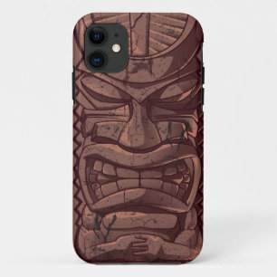 Tiki Wooden  Statue Totem Sculpture Iphone 5 Case