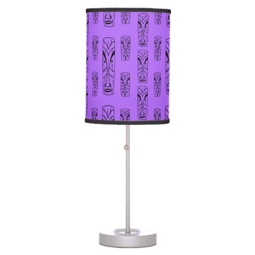 Tikis on Purple Lamp Shade