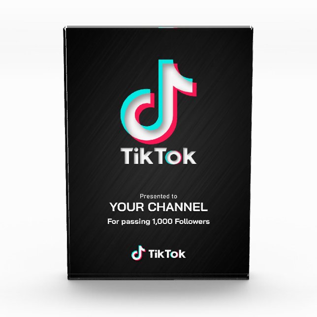 TikTok award custom channel Photo Block (Front)
