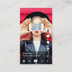 TikTok Influencer Namecard
