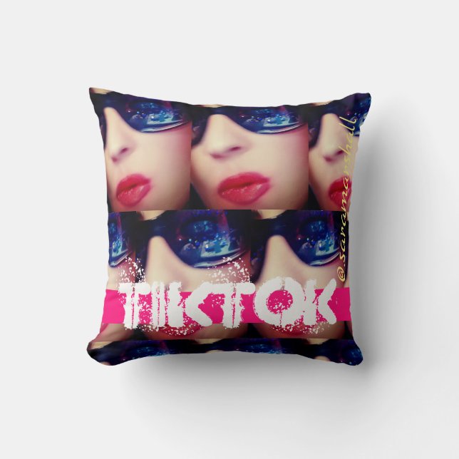 TikTok keepsake Throw Pillow (Front)