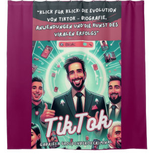 TikTok the book Shower Curtain