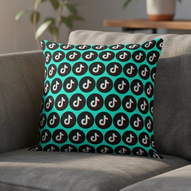 TikTok Throw Pillow (Creator Uploaded)