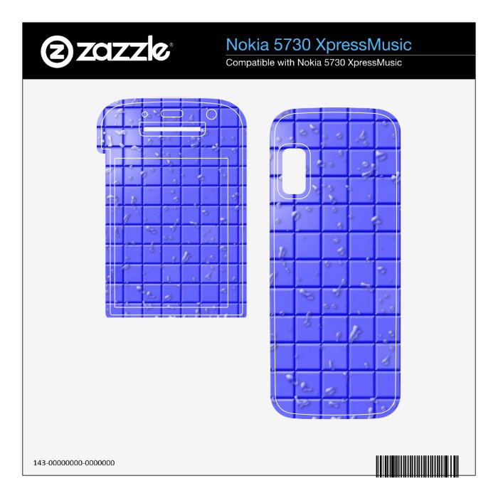 [TIL BLU 1] Blue shower tile Nokia 5730 Skin