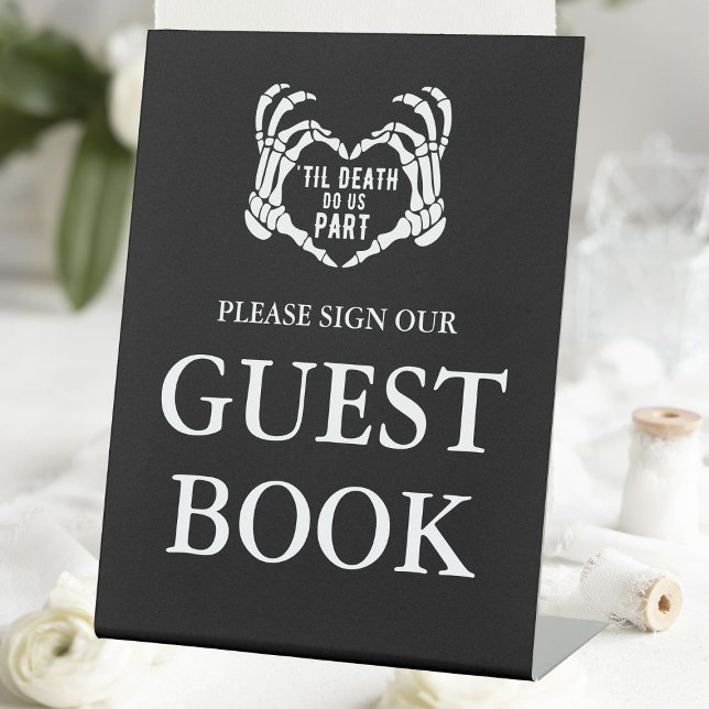 Til Death Black Gothic Wedding Sign Our Guest Book (Til Death Black Gothic Wedding Sign Our Guest Book
)