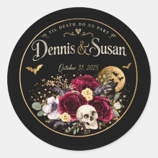 Til Death Classic Round Sticker