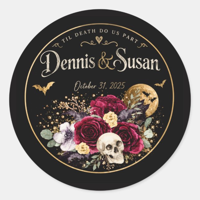 Til Death  Classic Round Sticker (Front)