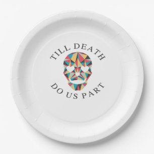 Til Death Do Us Funny & Classic Halloween Paper Plates