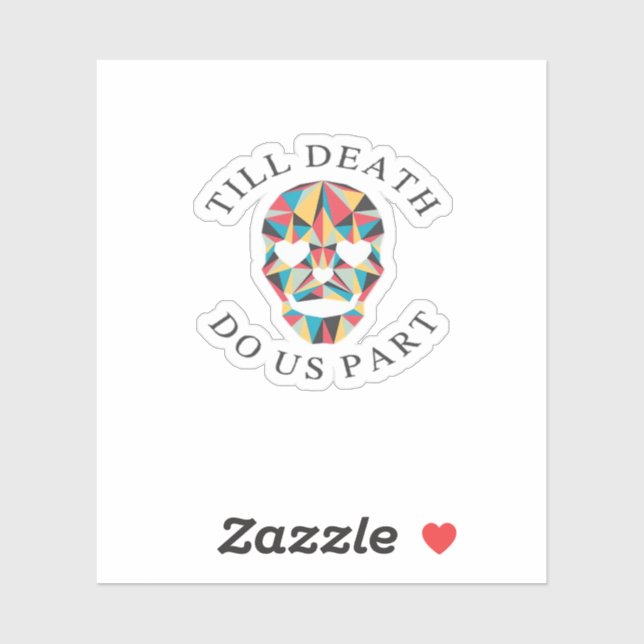 Til Death Do Us Funny & Classic Halloween Sticker (Sheet)