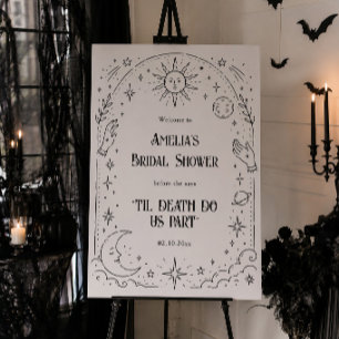Til Death Do Us Part Bridal Shower Welcome Foam Board