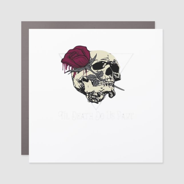 Til Death Do Us Part Car Magnet (Front)