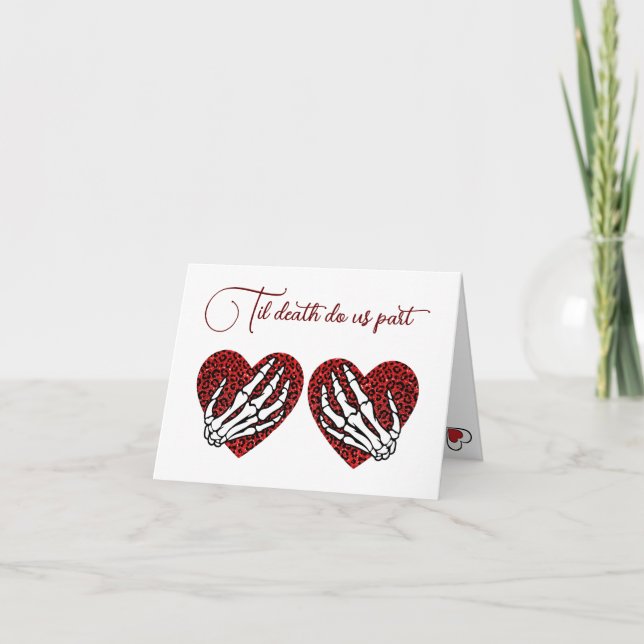 Til death do us part Folded Greeting Card (Front)