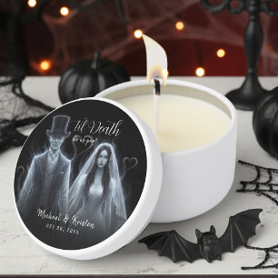 Til Death Do Us Part Ghost Gothic Wedding Mini Candle Favors