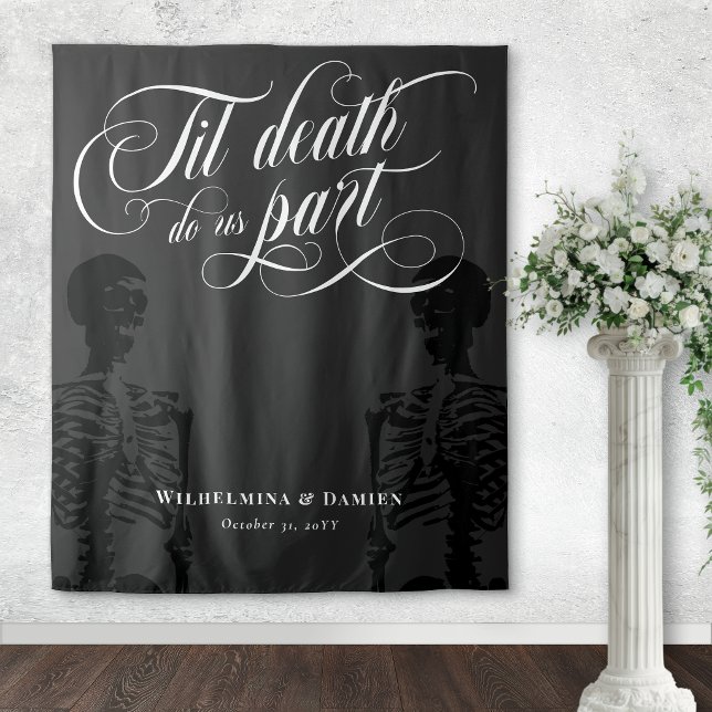 Til Death Do Us Part Goth Wedding Backdrop (Creator Uploaded)