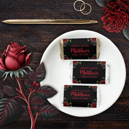 Til Death Do Us Part Gothic Black and Red Roses Hersheys Miniatures