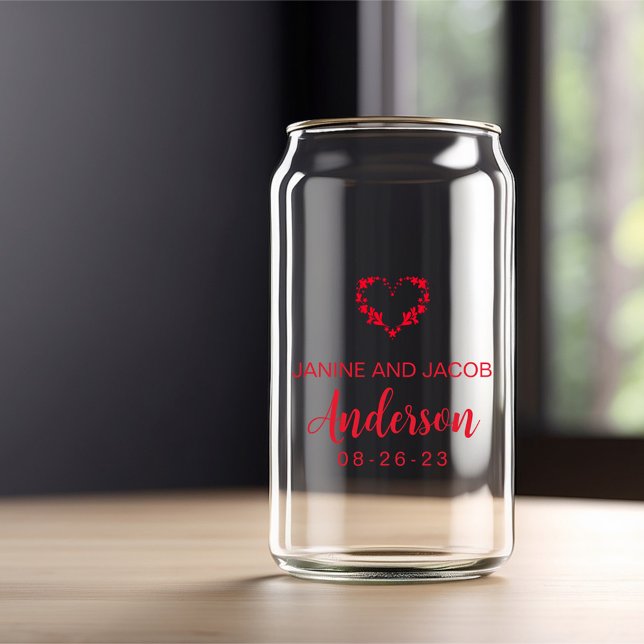 Til Death Do Us Part Gothic Moody Black and Red  Can Glass (Creator Uploaded)