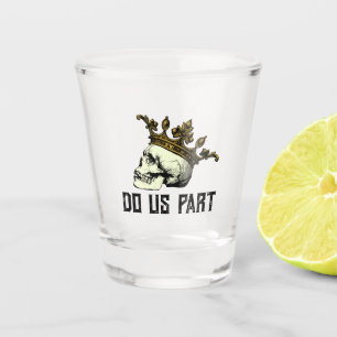 Til Death Do Us Part Gothic Queen Skull with Crown Shot Glass