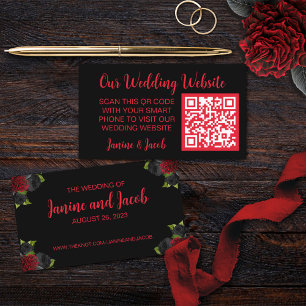 Til Death Do Us Part Gothic Roses Enclosure Card