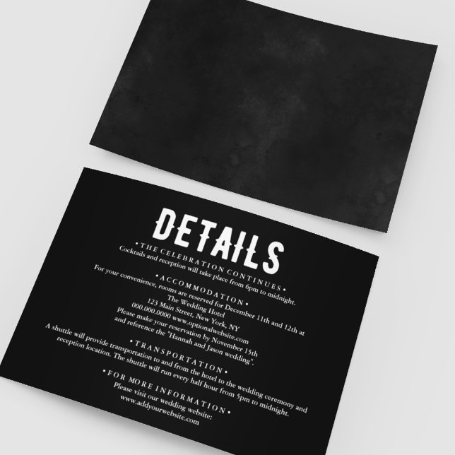 Til Death Do Us Part Gothic Wedding Deatils Enclosure Card (Til Death Do Us Part Gothic Wedding Deatils Enclosure Card
)