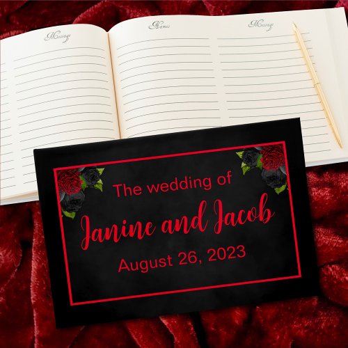 Til Death Do Us Part Gothic Wedding Guest Book