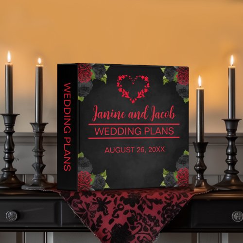 Til Death Do Us Part Gothic Wedding Planner 3 Ring Binder