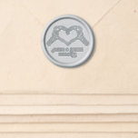 Til Death Do Us Part Gothic Wedding Wax Seal Sticker<br><div class="desc">Til Death Do Us Part Gothic Wedding Wax Seal</div>