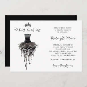Til Death Do Us Part Halloween Bridal Shower Invitation