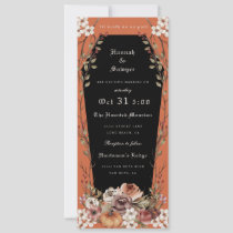 'Til Death Do Us Part Halloween Wedding Coffin Inv Invitation