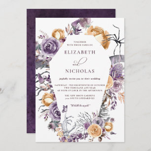 'Til Death Do Us Part Halloween Wedding Invitation