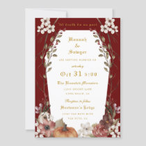 'Til Death Do Us Part Halloween Wedding Invitation