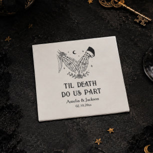 Til Death Do Us Part Halloween Wedding Napkins
