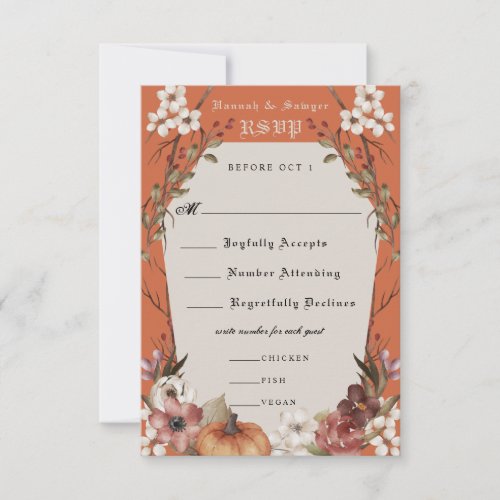 Til Death Do Us Part Halloween Wedding RSVP