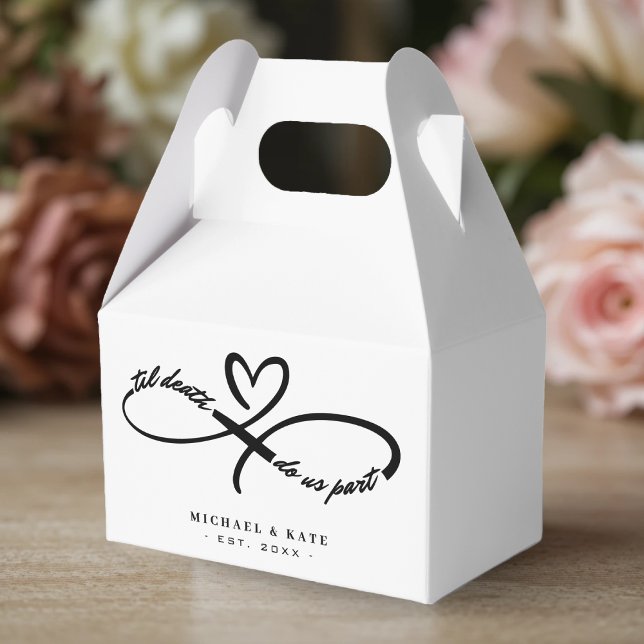 Til Death Do Us Part Infinity Symbol Heart Wedding Favor Boxes (Til Death Do Us Part Infinity Symbol Heart Wedding Favor Boxes
)