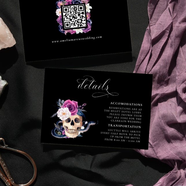 'Til Death Do Us Part Purple & Black Details Enclosure Card (Creator Uploaded)