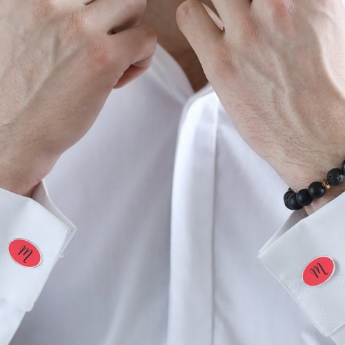 Til Death Do Us Part Red  Cufflinks